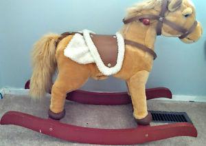 Plush Palomino Rocking Horse.