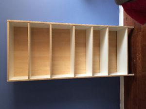 TWO White /Birch Veneer Shelving Unit Book Shelf