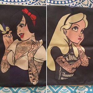 Wanted: Disney & Punk-inspired Pillow Cases (sold together)