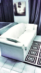 White Couch and Chair with delivery