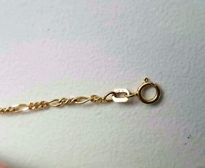 14k yellow gold Figaro bracelet