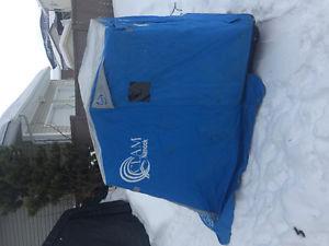 2 person Clam Ice fishing shelter/Sleigh