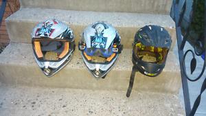 3 Dot3 Helmets. All For $
