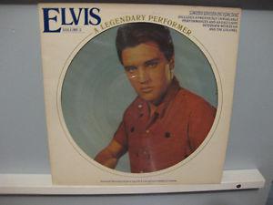 3 Elvis Vinyl LPs One is a Picture Record