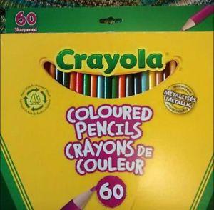 60 PENCIL CRAYONS WITH COLOURING BOOK