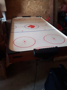 Air hockey table