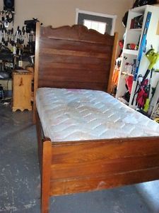 Antique 3/4 bed made in late s with mattress 135 obo