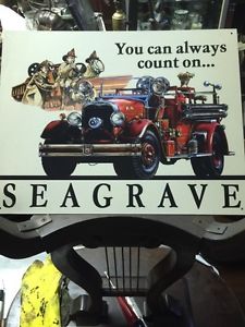Antique Fire Truck Metal Sign Reproduction $25.