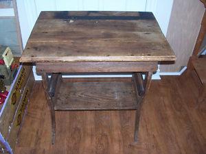 Antique Table 28 by 20 and 30 Inches Tall