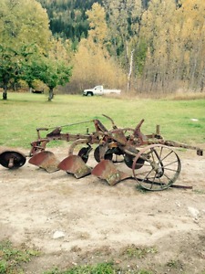 Antique plow/ horse pull