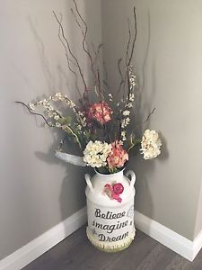 Beautiful old milk can decor