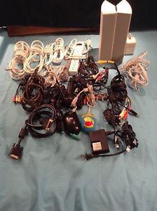 Box of cables, charge cables, video cables