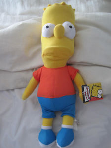 Brand New 16" Official Bart Simpson Plush Doll