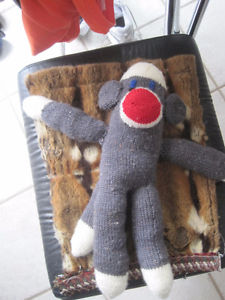 Brand New Hand Made 19" Sock Monkey Plush Toy