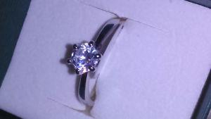 Brand new imitation diamond ring