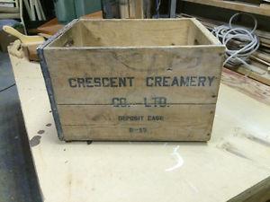 CRESCENT CREAMERY MILK BOX