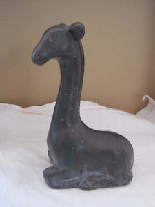 Ceramic Sitting Giraffe Statue
