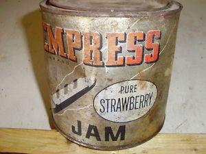 Collectible "EMPRESS" Metal Container c/w Lid