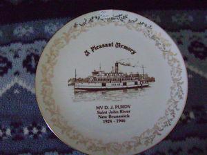 Collectible Riverboat Plates and Mugs