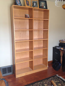 Double Wooden Bookcase