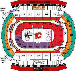 Flames vs San Jose Sharks Lower Bowl Friday March 31