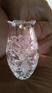 Genuine crystal vase