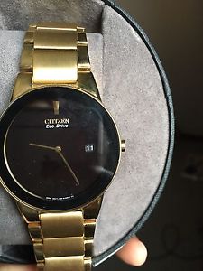 Gold Eco drive citizen watch