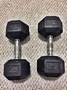Hex Rubber Dumbbell weight