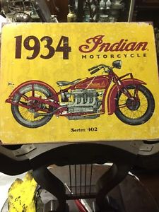Indian Motorcycle Metal Sign Reproduction $35.