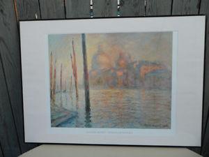 Large Claude Monet Veduta di Venezia Framed Print $60.