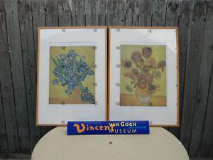 Large Vincent Van Gogh Prints Framed, $90 each. Both for