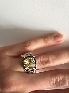 Lia Sophia yellow stone ring