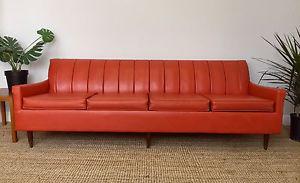 Midcentury vinyl couch
