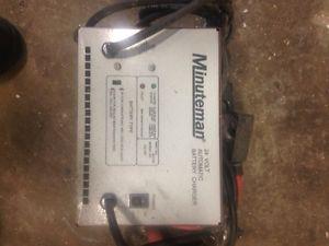 Minuteman 24 volt automatic battery charger