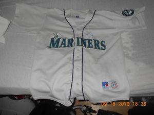 Non-authenticated autographed Seattle Mariners jersey