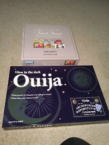 Ouija and trivial pursuit board games