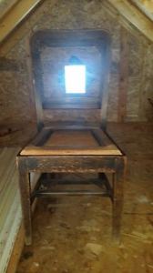 QTY 4 Antique wooden solid oak chairs from CNR