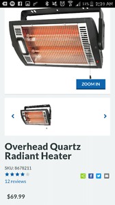 Quartz radiant heater