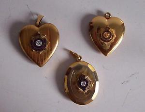 ROYAL CANADIAN ARMY SWEETHEART LOCKETS ~ WWII
