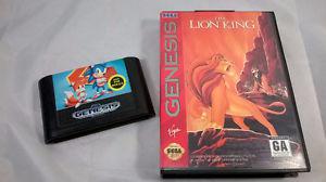 Sega Genesis games Sonic 2, Lion King