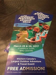 The outdoor adventure and travel show tickets