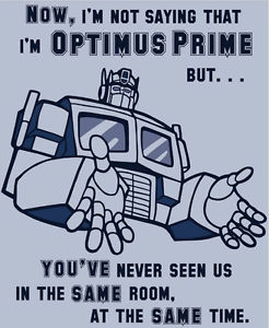 Transformers - Optimus Prime Shirt Sizes S,M,L,XL