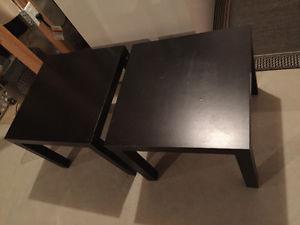 Two IKEA side tables