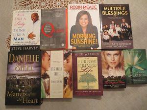 VARIETY OF BOOKS FOR SALE