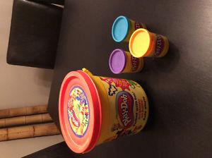 Variety of playdoh and accessories
