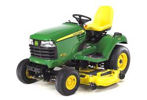 Weekend lawn tractor service or repair.