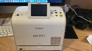 White Canon Selphy Compact Colour Photo Printer