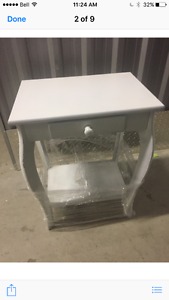 White accent table