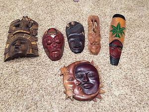 Wooden face masks