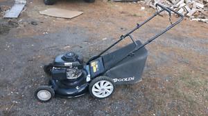 2 push mowers for trade for a rideon